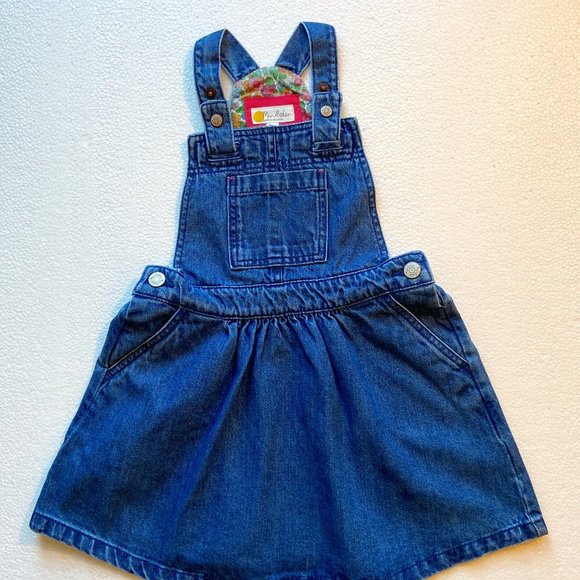 *SOLD* NWT Mini Boden Denim Jumper 3/4Y - Picture 1 of 6